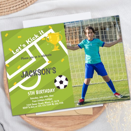 Invitations de parties sportives personnalisables 