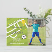 Invitations de parties sportives personnalisables  (Debout devant)