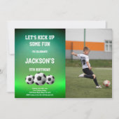 Invitations de parties sportives personnalisables (Devant)