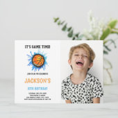 Invitations de parties sportives personnalisables  (Debout devant)