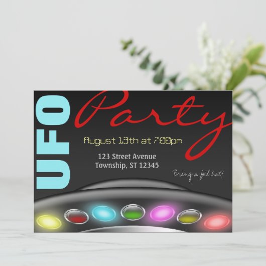 Invitations de parties UFO (Debout devant)