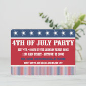 Invitations de partis 4 juillet rustiques (Debout devant)