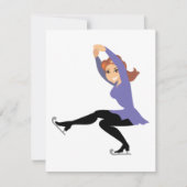 Invitations de patinage artistique (Devant)