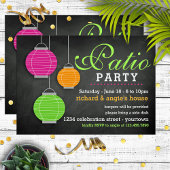 Invitations de patio d'été