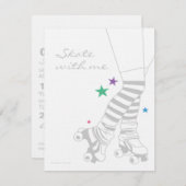 Invitations de pattes de patinage (Devant / Derrière)