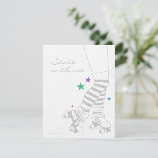 Invitations de pattes de patinage (Debout devant)