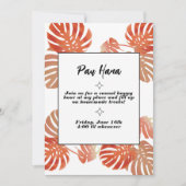 Invitations de Pau Hana (Devant)