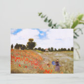 Invitations de pavots de Monet (Debout devant)