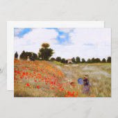 Invitations de pavots de Monet (Devant / Derrière)