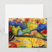Invitations de paysage de Gauguin Tahitian (Devant / Derrière)