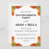 invitations de pendaison de crémaillère d'automne (Devant)