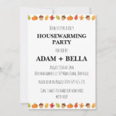 invitations de pendaison de crémaillère d'automne (Devant)