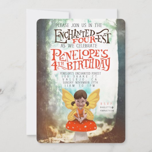 Invitations de Penelope - 5 coins arrondis 7 x 7 (Devant)