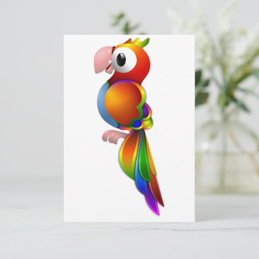 Invitations de perroquets (Debout devant)