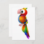 Invitations de perroquets (Devant / Derrière)