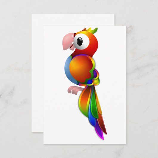 Invitations de perroquets (Devant / Derrière)