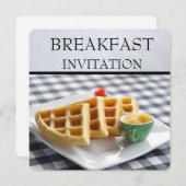 Invitations de petit déjeuner d'arrangement de (Devant / Derrière)