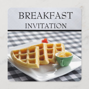 Invitations de petit déjeuner d'arrangement de