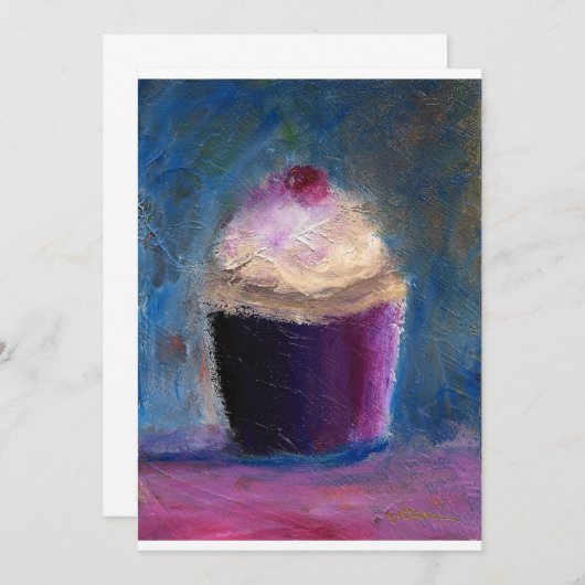 Invitations de petit gâteau (Devant / Derrière)