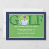 Invitations de photo de golf (Devant)