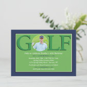 Invitations de photo de golf (Debout devant)