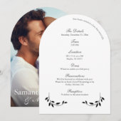 Invitations de photos mariages (Devant / Derrière)