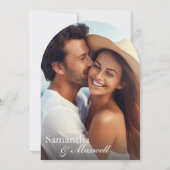 Invitations de photos mariages (Dos)