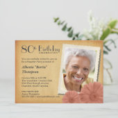 Invitations de photos pour le 80e anniversaire de  (Debout devant)