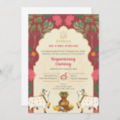 Invitations de Pichwai Lotus Houseréchauffer (Devant / Derrière)