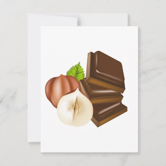 Invitations de pièces de chocolat (Devant)