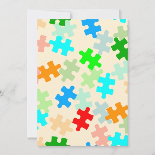 Invitations de pièces de puzzle (Devant)