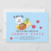 Invitations de Piña Colada Party (Devant)