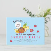 Invitations de Piña Colada Party (Debout devant)