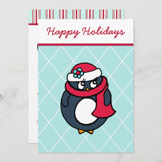 Invitations de pingouins (Devant / Derrière)