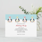 Invitations de pingouins de vacances (Debout devant)