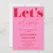 Invitations de Pink Red Friendsmas (Devant)