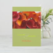 INVITATIONS DE PixDezines BURNT ORANGE CALLA LILY (Debout devant)