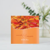 INVITATIONS DE PixDezines BURNT ORANGE CALLA LILY (Debout devant)