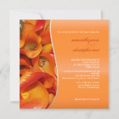 INVITATIONS DE PixDezines BURNT ORANGE CALLA LILY (Dos)