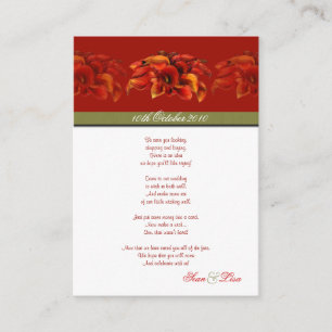 INVITATIONS DE PixDezines BURNT ORANGE CALLA LILY