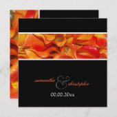 INVITATIONS DE PixDezines BURNT ORANGE CALLA LILY (Devant / Derrière)