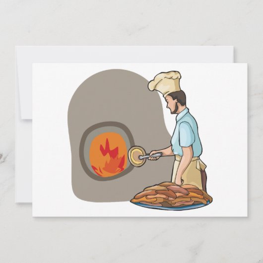 Invitations de Pizza Chef (Devant)