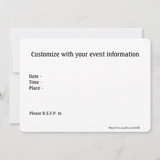 Invitations de plage (Dos)