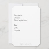 Invitations de plage de sable blanc (Dos)