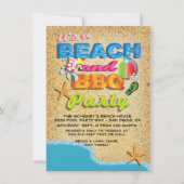 Invitations de plage et de barbecue (Devant)