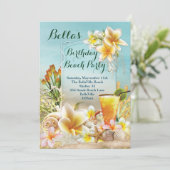 Invitations de plage et de fête de Luau (Debout devant)