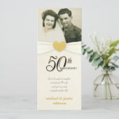 Invitations de poche factices pour le 50e annivers (Debout devant)