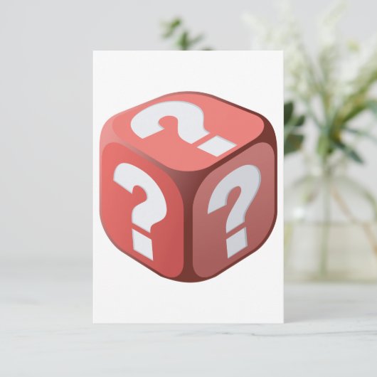 Invitations de points d'interrogation (Debout devant)