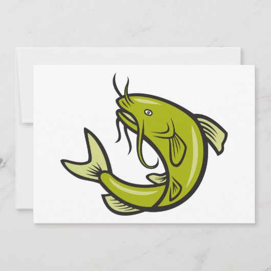 Invitations de poisson vert (Devant)