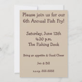 Invitations de poissons (Dos)